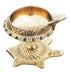 Brass Oil Lamp Deepak On Tortoise 0.095kg